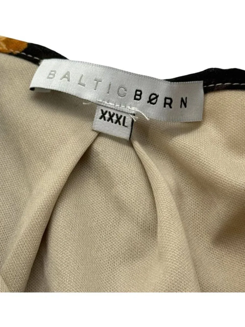 Baltic Born Womens Lydia Maxi Dress Warm Camel Floral Print Belted EUC Size XXXL - Picture 9 of 11